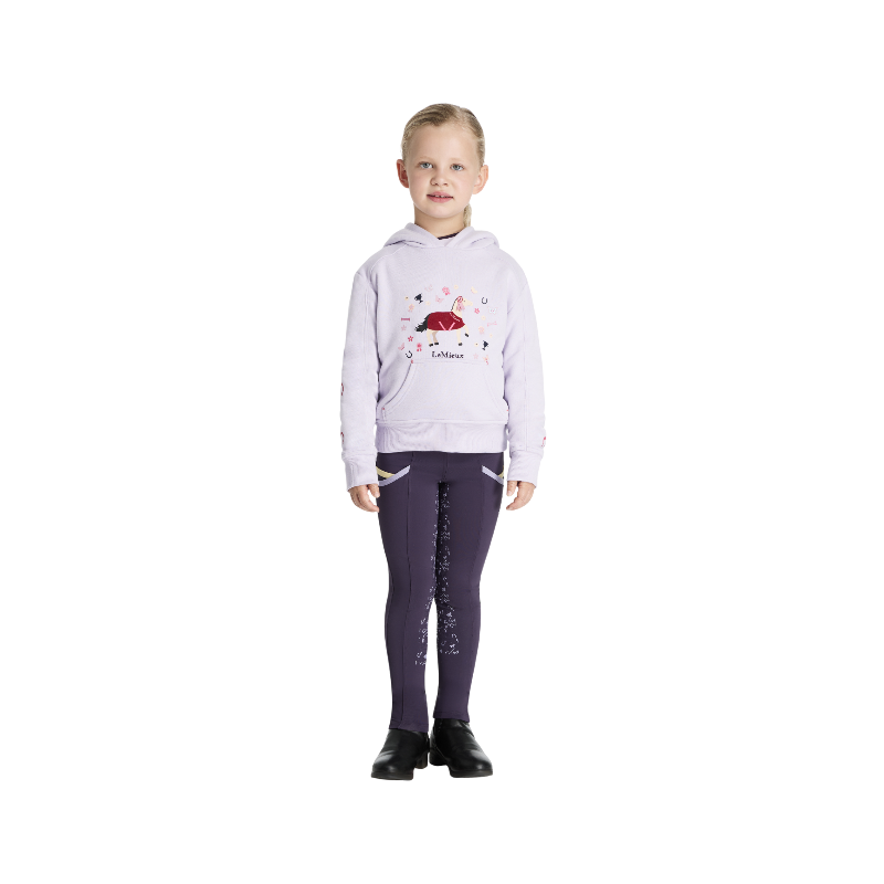 Lemieux - Sweat à capuche enfant Mini Romi lilac | - Ohlala