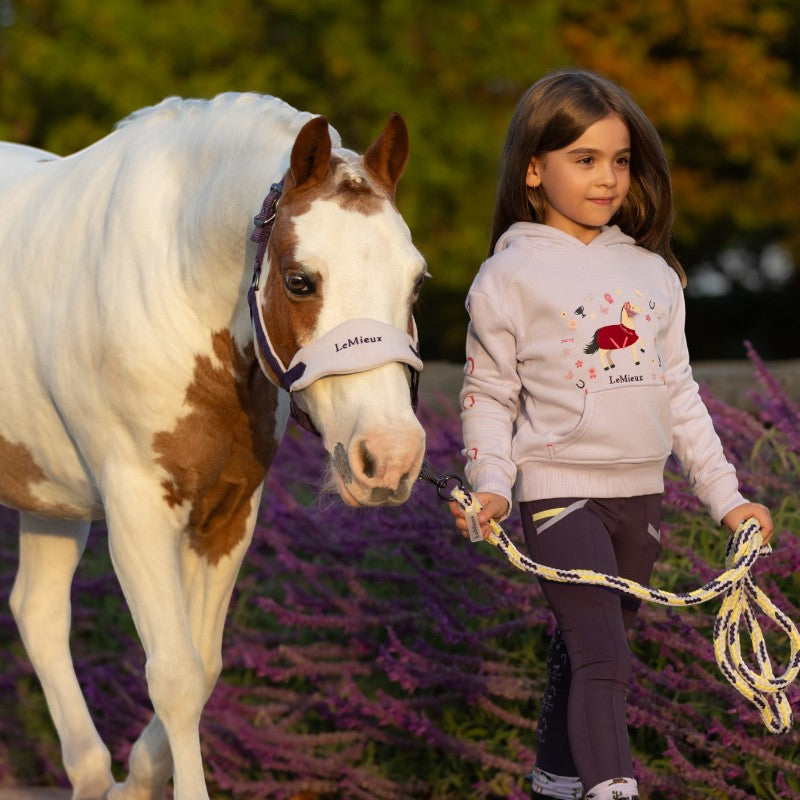 Lemieux - Sweat à capuche enfant Mini Romi lilac | - Ohlala