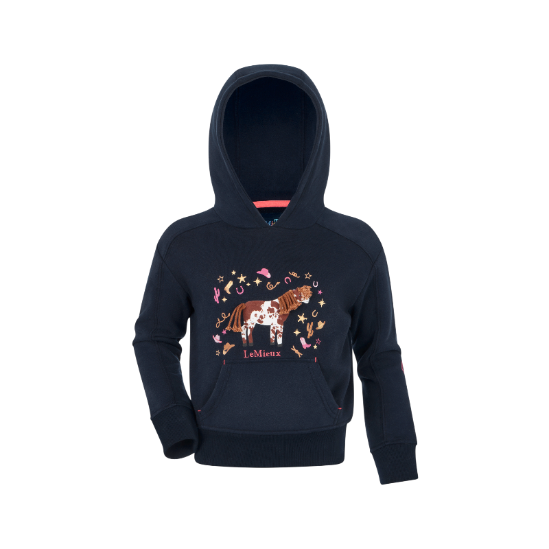 Lemieux - Sweat à capuche enfant Mini Romi marine | - Ohlala