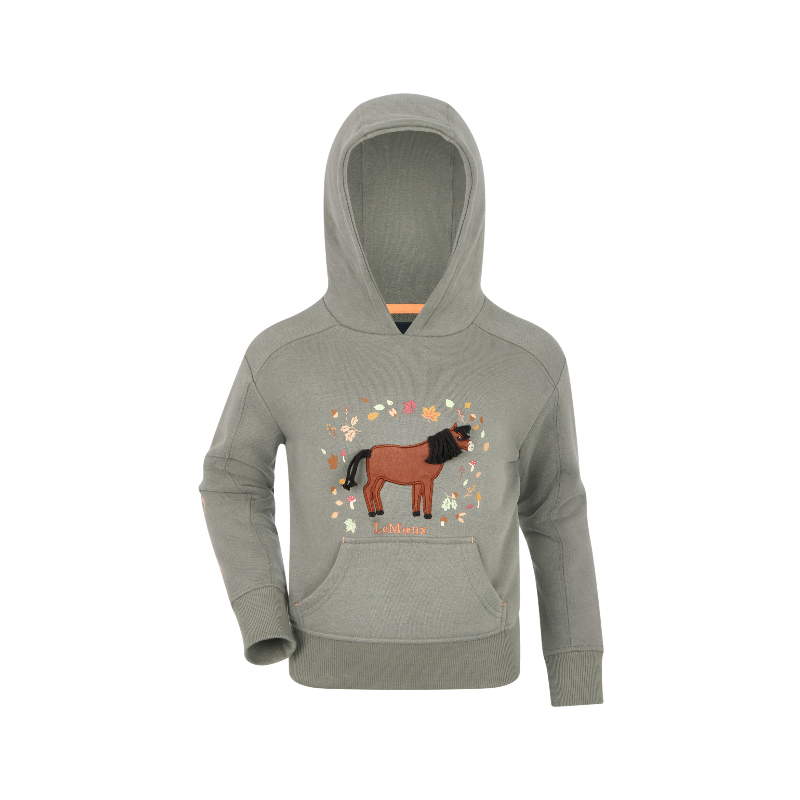 Lemieux - Sweat à capuche enfant Mini Romi rosemary | - Ohlala