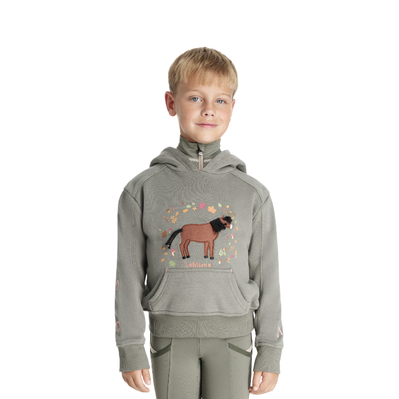 Lemieux - Sweat à capuche enfant Mini Romi rosemary | - Ohlala