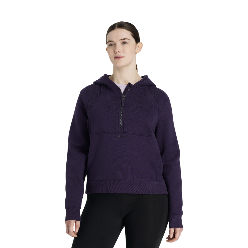 Lemieux - Sweat à capuche femme demi-zippé Henrietta juniper | - Ohlala