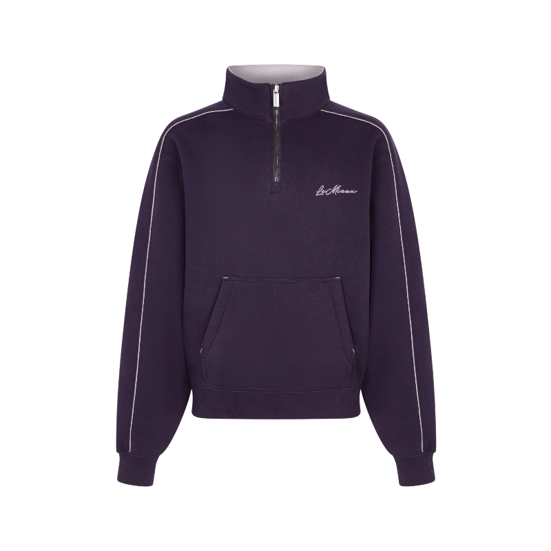 Lemieux - Sweat col zippé enfant Young Rider Kate juniper/ lilac | - Ohlala