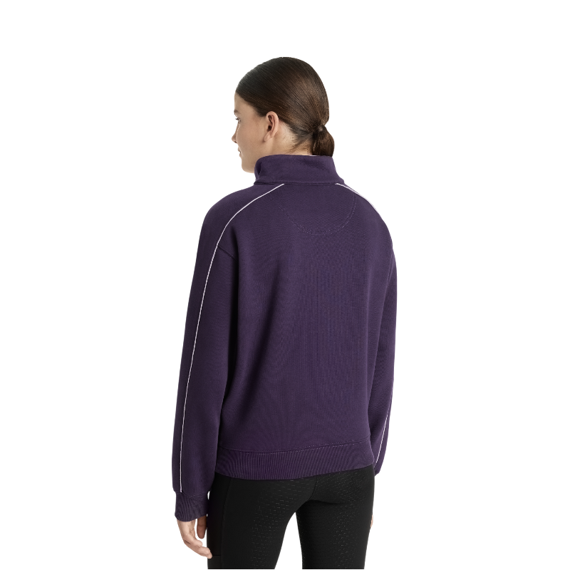 Lemieux - Sweat col zippé enfant Young Rider Kate juniper/ lilac | - Ohlala