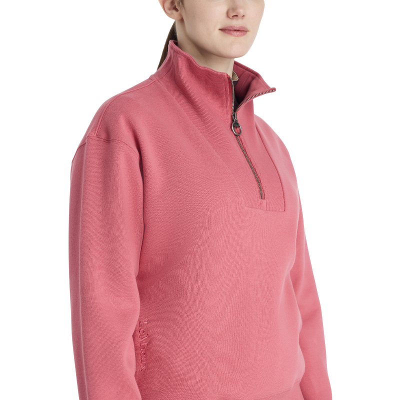 LeMieux - Sweat col zippé femme Keira cranberry | - Ohlala