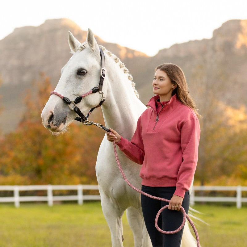 LeMieux - Sweat col zippé femme Keira cranberry | - Ohlala