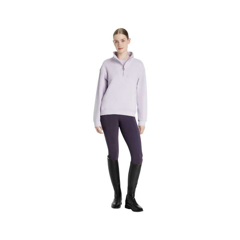 LeMieux - Sweat col zippé femme Keira lilac | - Ohlala