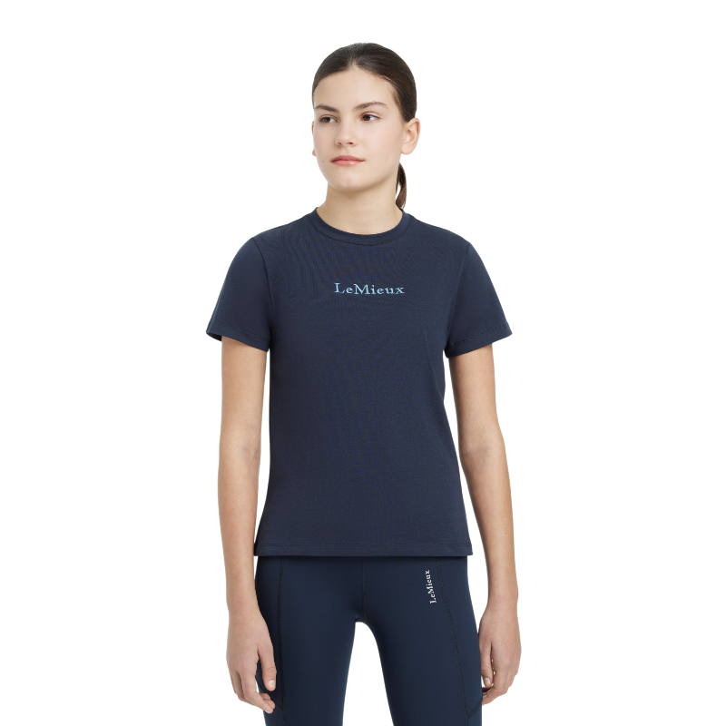 Lemieux - T-shirt enfant Classique Junior Young Rider marine | - Ohlala