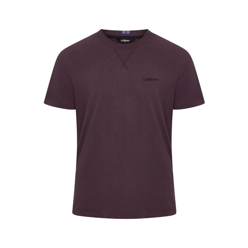 Lemieux - T-shirt manches courtes homme damson | - Ohlala