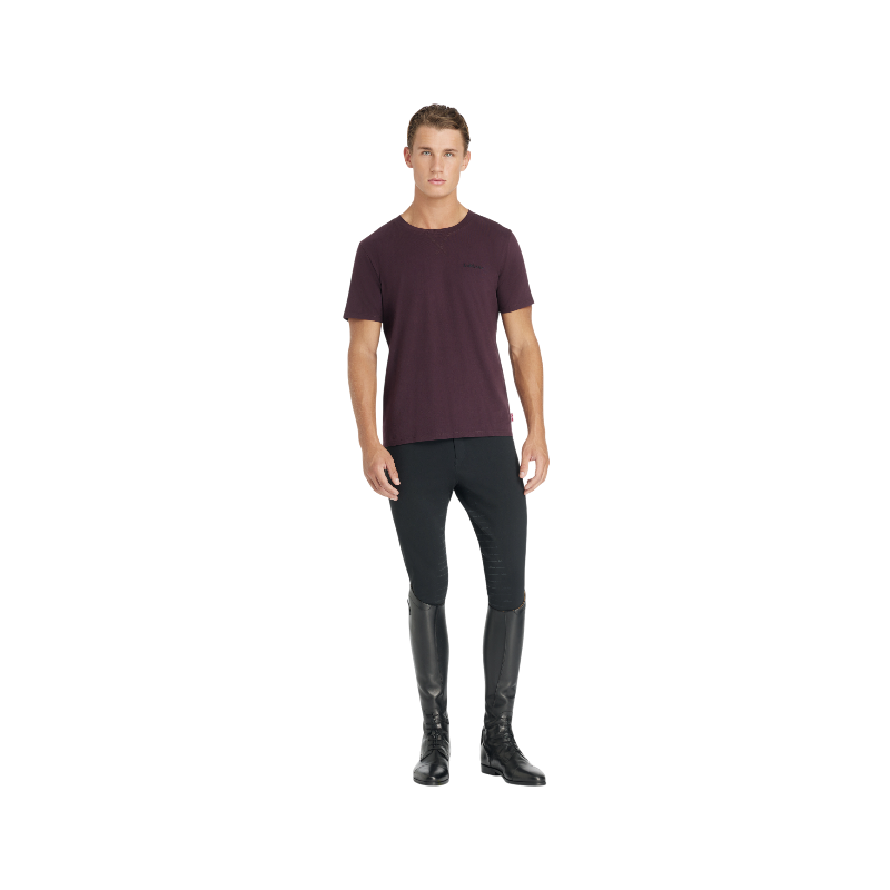 Lemieux - T-shirt manches courtes homme damson | - Ohlala