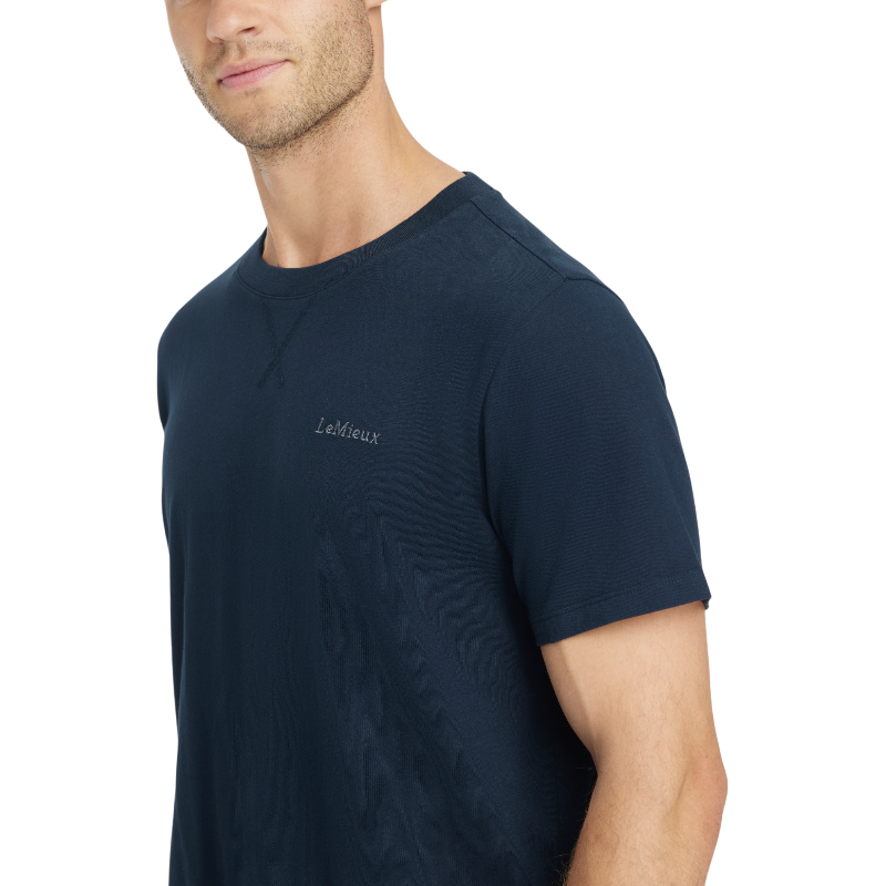 Lemieux - T-shirt manches courtes homme marine | - Ohlala