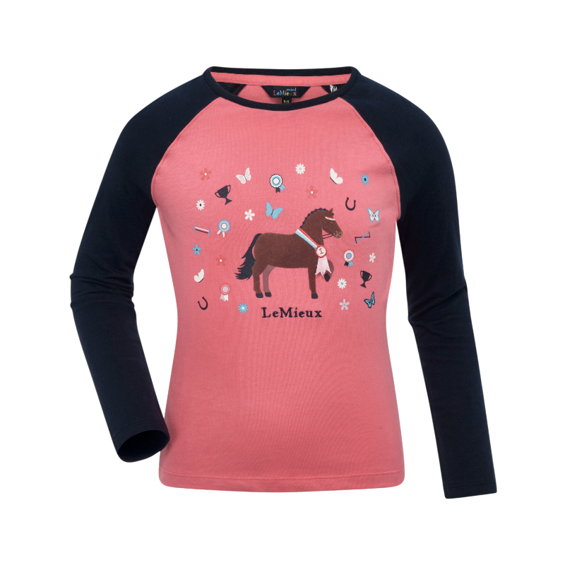 Lemieux - T-shirt manches longues enfant Chancer Mini Jamie cranberry | - Ohlala