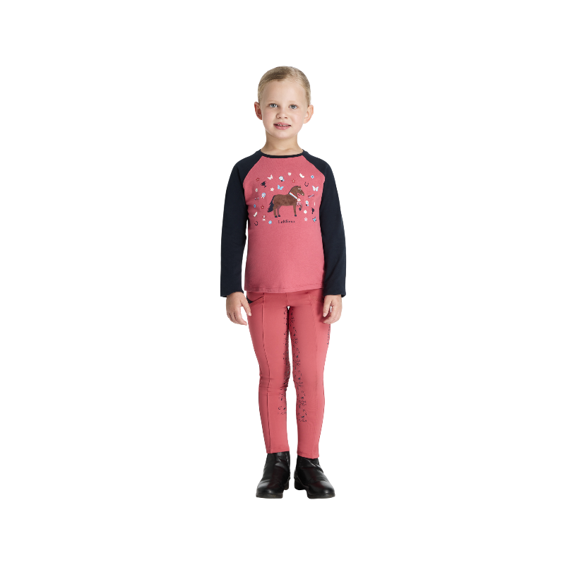 Lemieux - T-shirt manches longues enfant Chancer Mini Jamie cranberry | - Ohlala