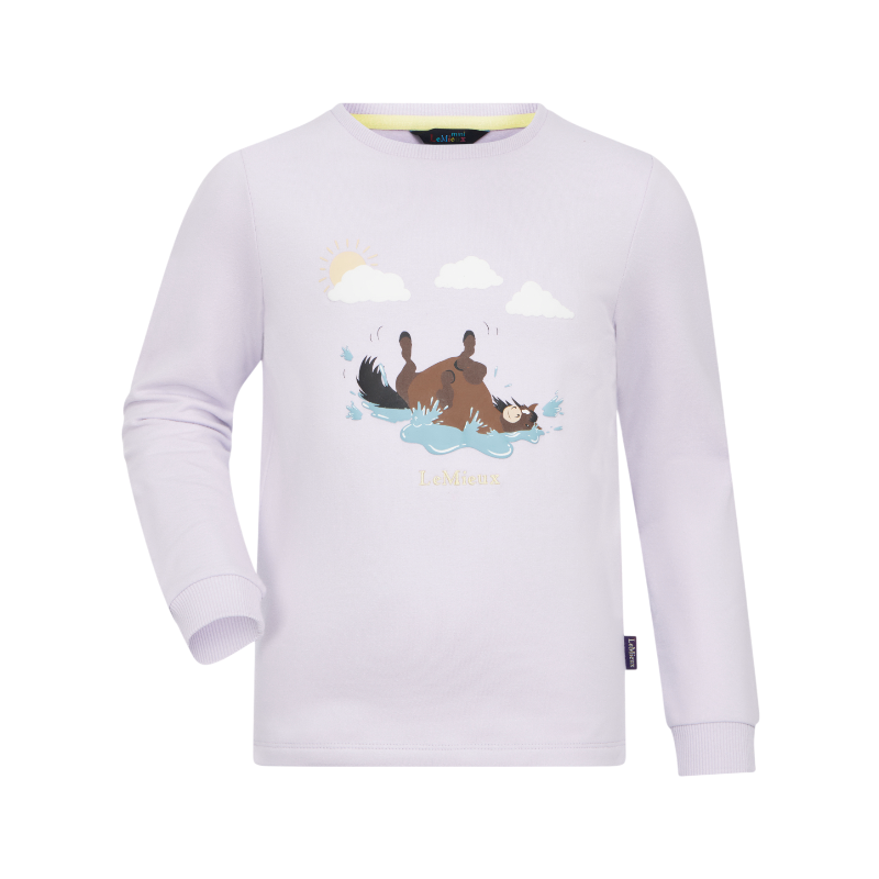 Lemieux - T-shirt manches longues enfant Mini Poppy lilac | - Ohlala