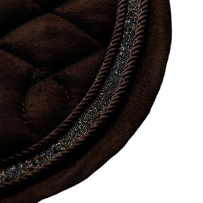 Lemieux - Tapis de dressage Crystal Suede Square marron | - Ohlala