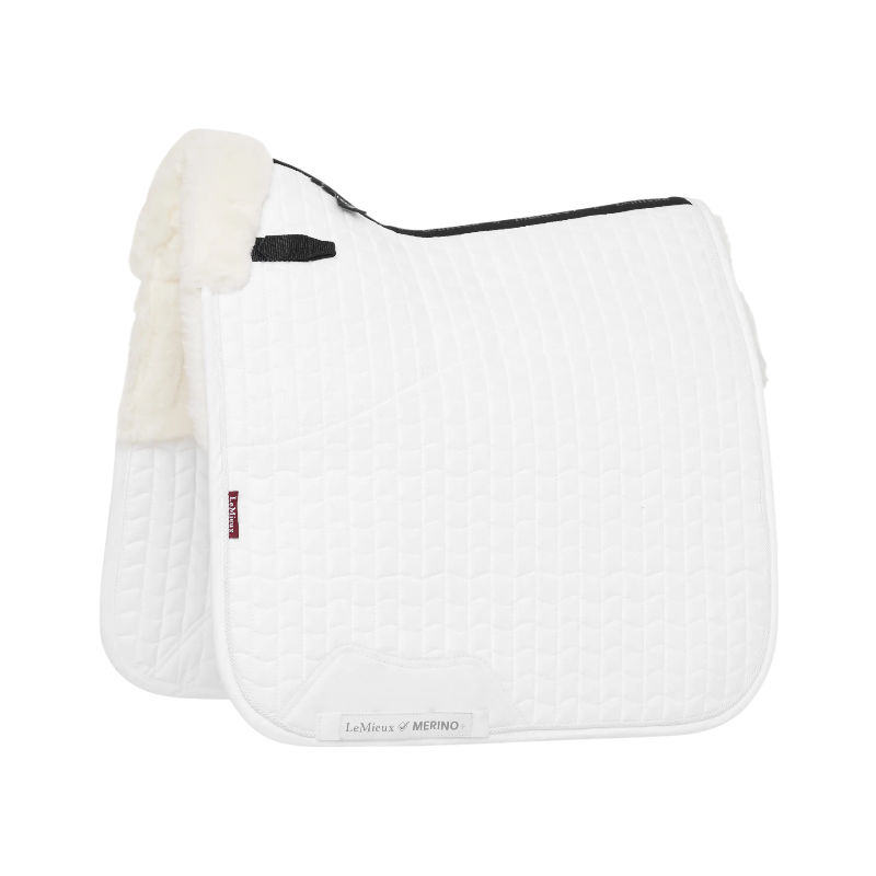 Lemieux - Tapis de dressage Merino + avec amortisseur intégré blanc | - Ohlala