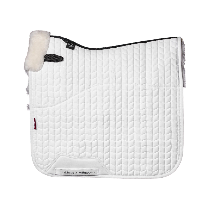 Lemieux - Tapis de dressage Merino + blanc | - Ohlala
