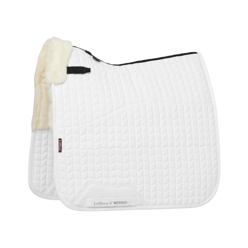 Lemieux - Tapis de dressage Merino + blanc/ naturel | - Ohlala