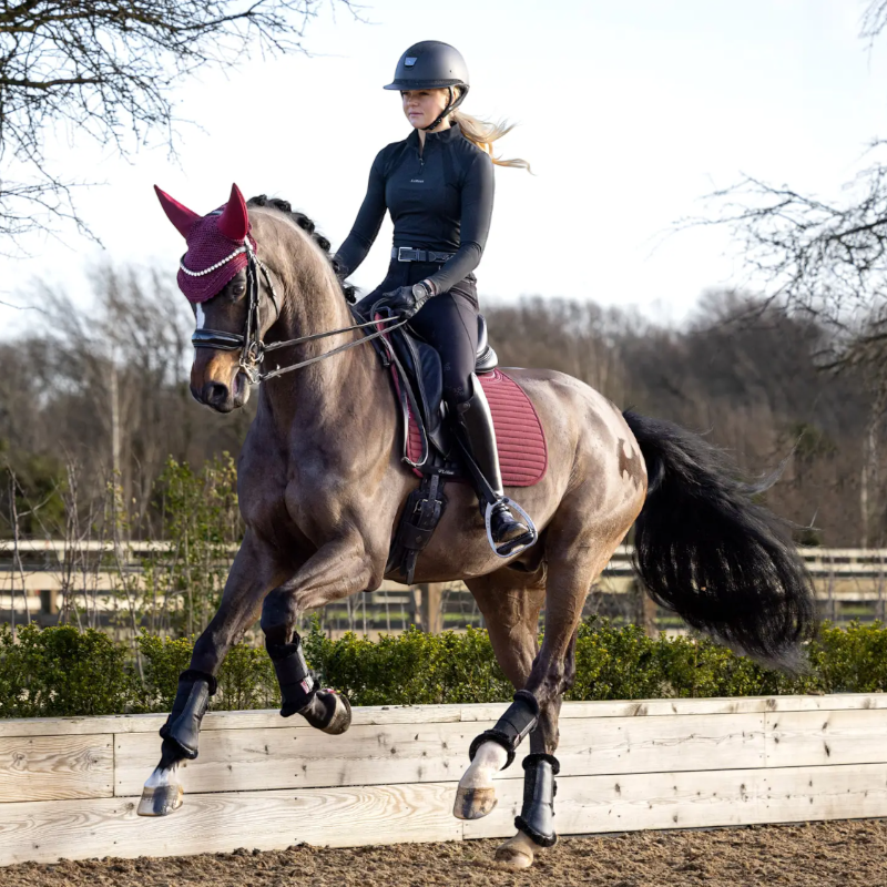 Lemieux - Tapis de dressage Square Soft Shell Anti Glisse EuroJump bordeaux | - Ohlala