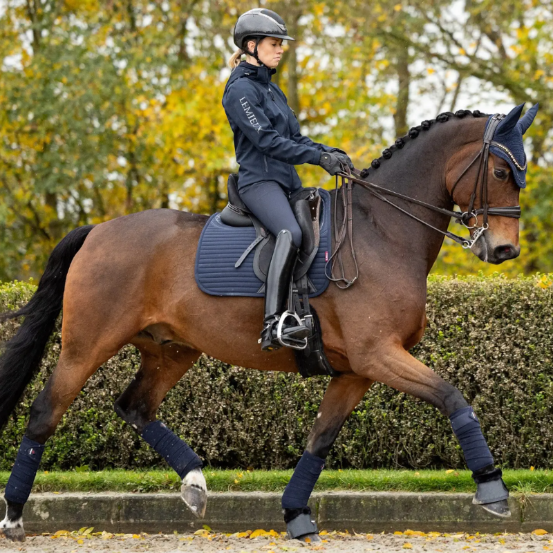 Lemieux - Tapis de dressage Square Soft Shell Anti Glisse EuroJump marine | - Ohlala