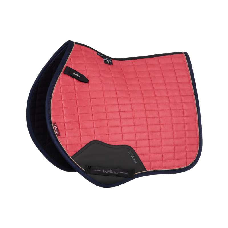 LeMieux - Tapis de selle Square en suédine cranberry | - Ohlala