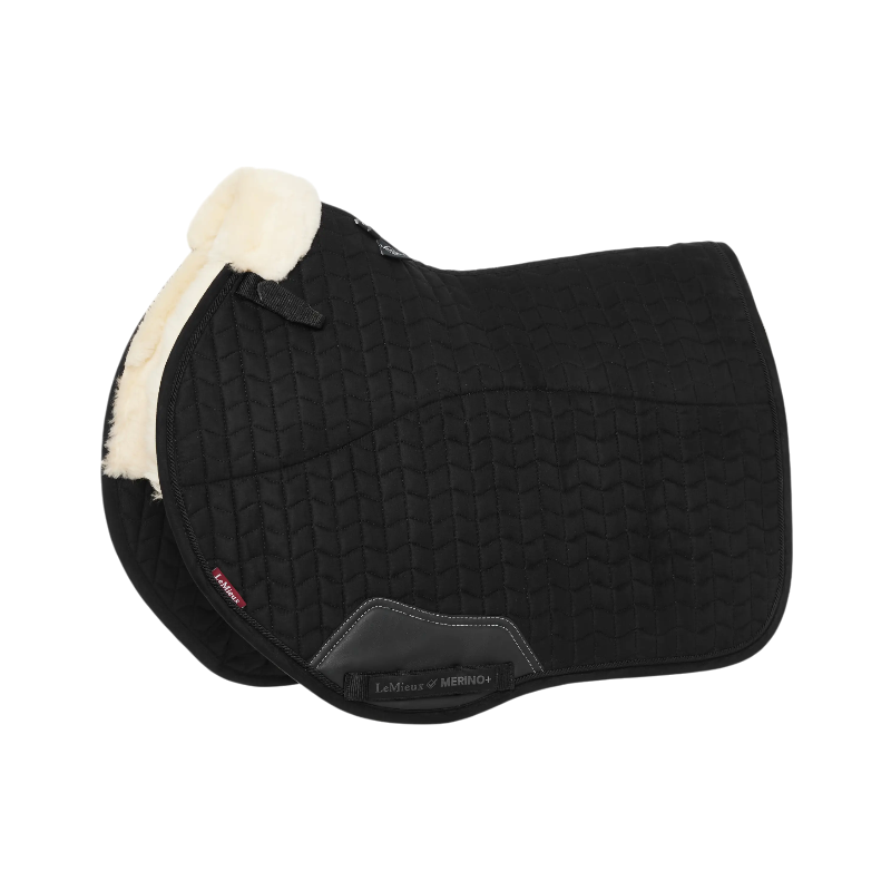 Lemieux - Tapis de selle EuroJump Merino + noir/ naturel | - Ohlala