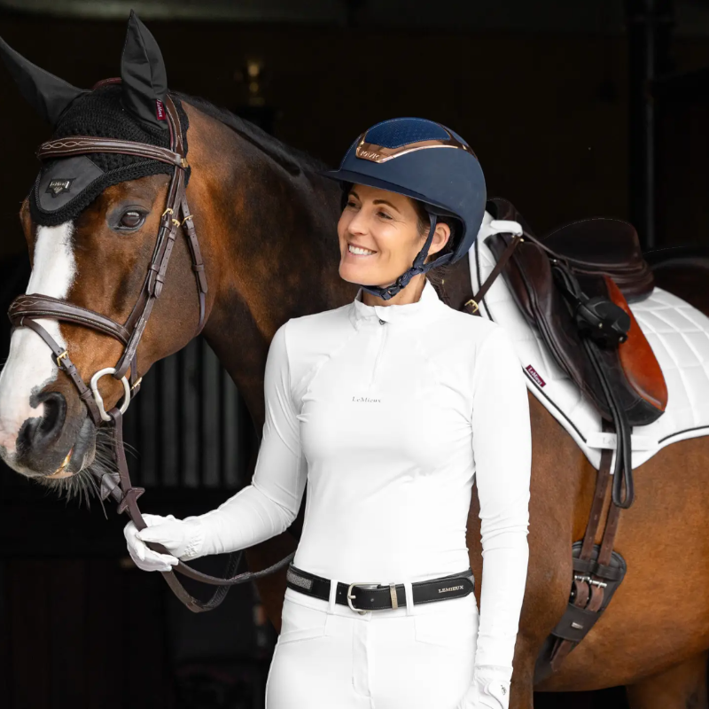 Lemieux - Tapis de selle Loire Close Contact Square blanc | - Ohlala