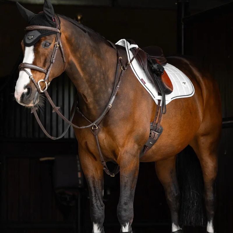 Lemieux - Tapis de selle Loire Close Contact Square blanc | - Ohlala