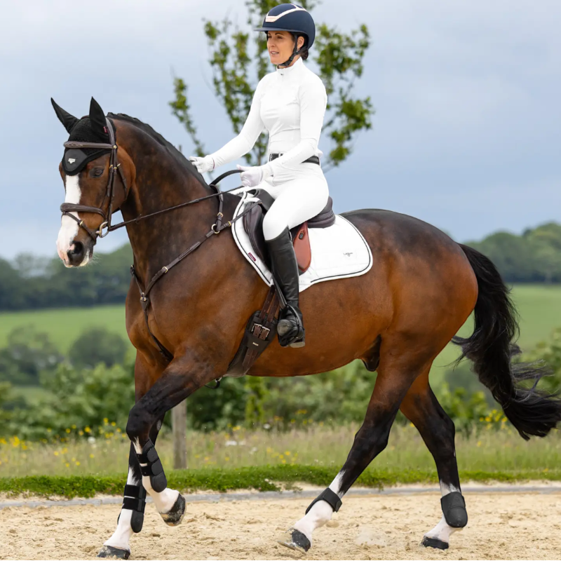 Lemieux - Tapis de selle Loire Close Contact Square blanc | - Ohlala