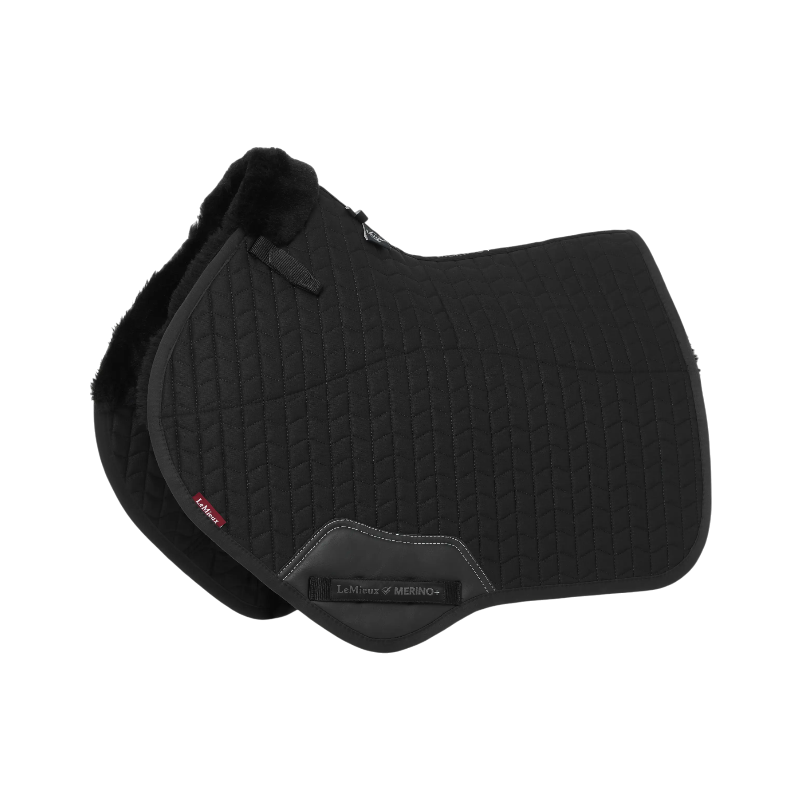 Lemieux - Tapis de selle Merino + Close Contact Square noir | - Ohlala