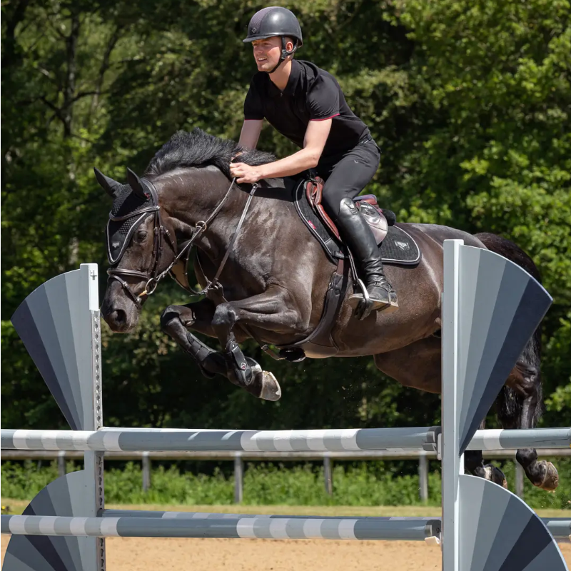 Lemieux - Tapis de selle Puissance Suede Close Contact Square noir | - Ohlala