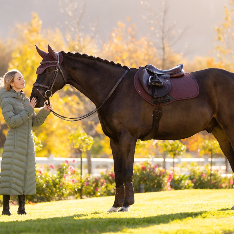 Lemieux - Tapis de selle Square Essence damson | - Ohlala