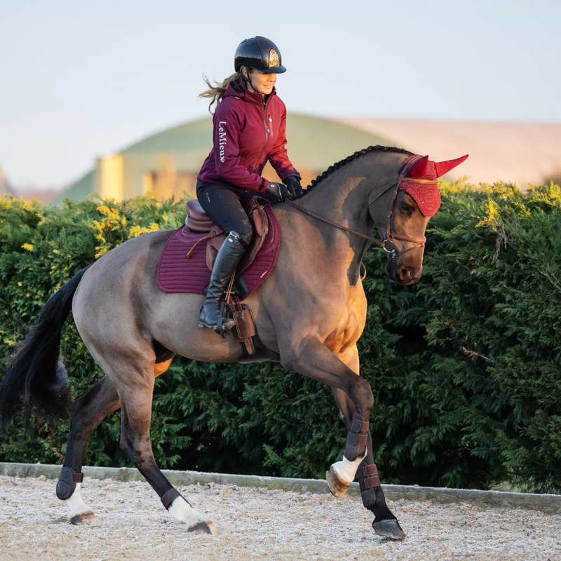 Lemieux - Tapis de selle Square Soft Shell Anti Glisse EuroJump bordeaux | - Ohlala