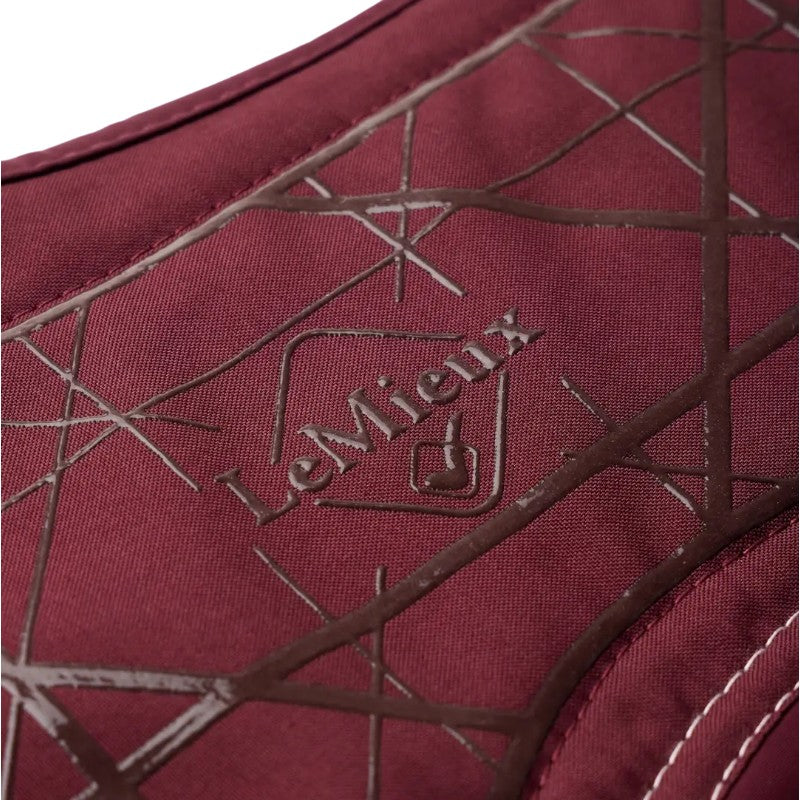 Lemieux - Tapis de selle Square Soft Shell anti glisse bordeaux | - Ohlala