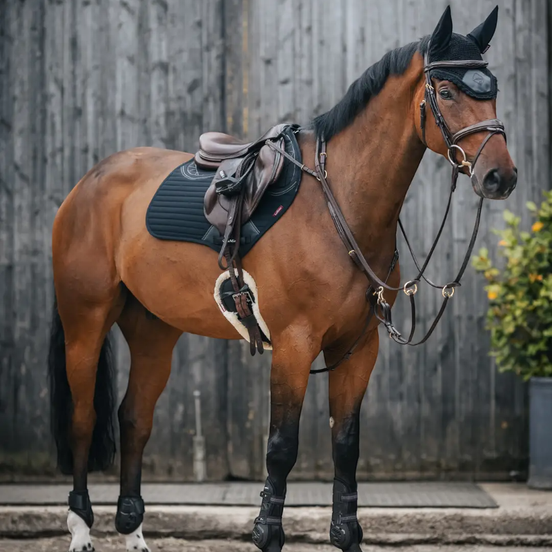 Lemieux - Tapis de selle Square Soft Shell anti glisse noir | - Ohlala