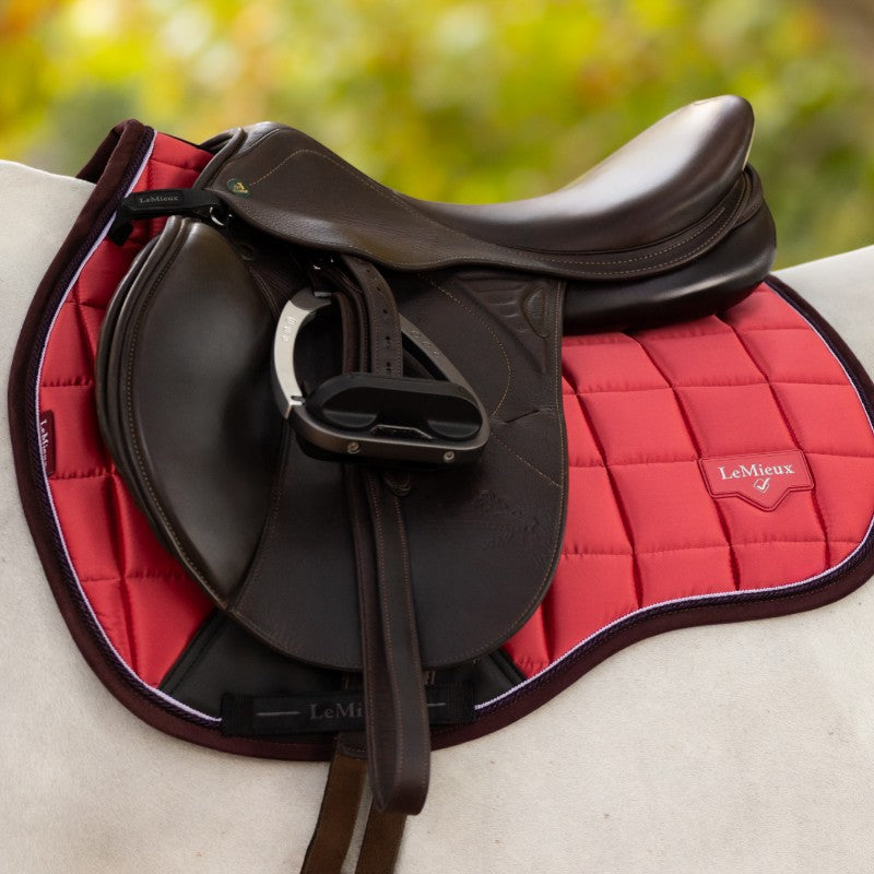LeMieux - Tapis de selle Mixte Square Loire Classic cranberry | - Ohlala