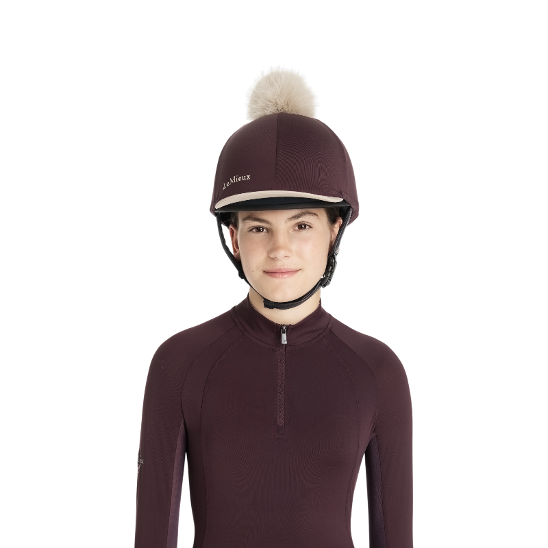 Lemieux - Toque de casque à pompon amovible Classique damson | - Ohlala