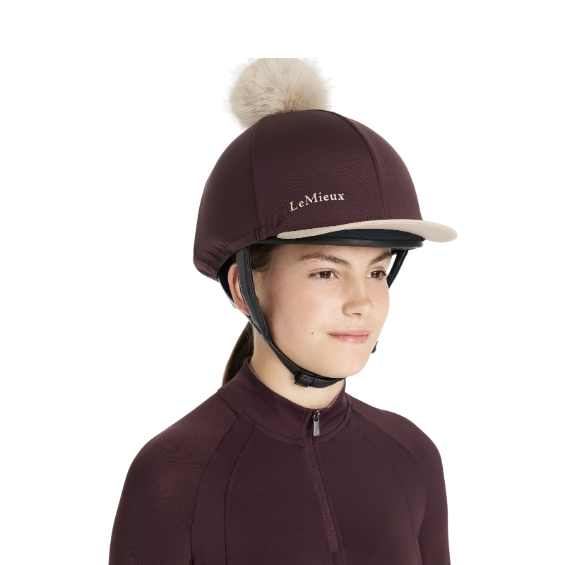 Lemieux - Toque de casque à pompon amovible Classique damson | - Ohlala