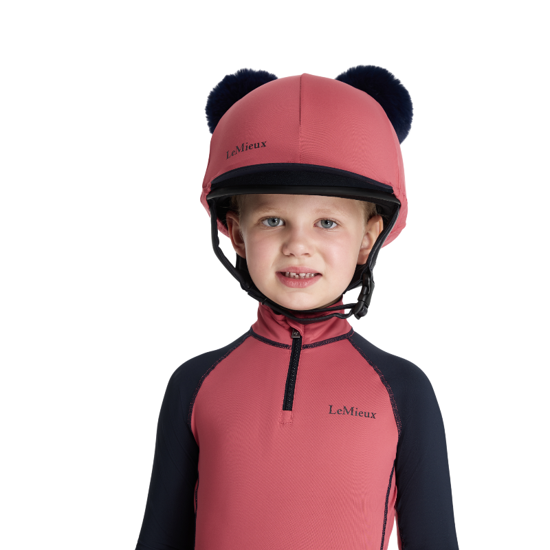Lemieux - Toque de casque doubles pompons amovibles enfant Mini cranberry | - Ohlala