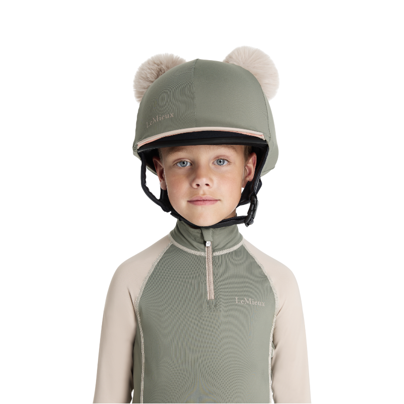 Lemieux - Toque de casque doubles pompons amovibles enfant Mini rosemary | - Ohlala