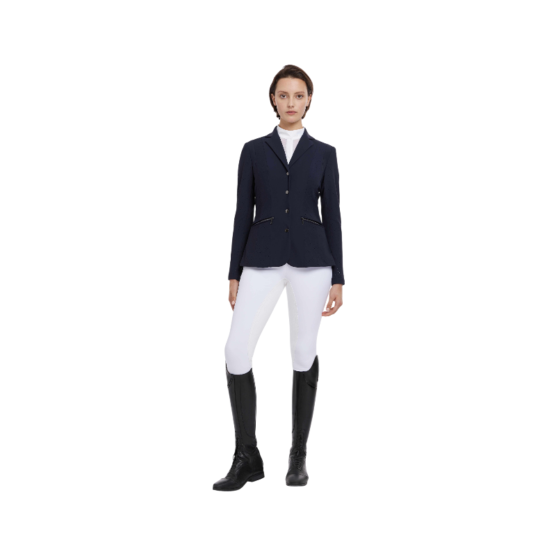 Lemieux - Veste de concours femme Jessica Mesh marine | - Ohlala