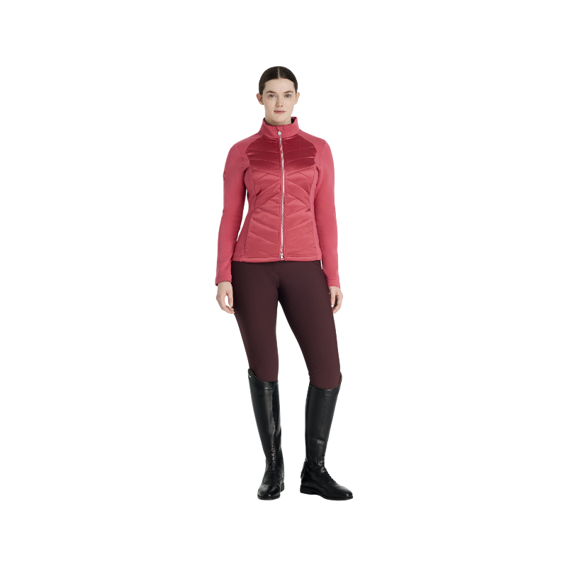 LeMieux - Veste matelassée zip intégral femme Dynamique cranberry | - Ohlala
