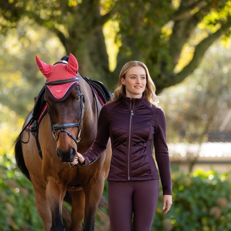 LeMieux - Veste matelassée zip intégral femme Dynamique damson | - Ohlala