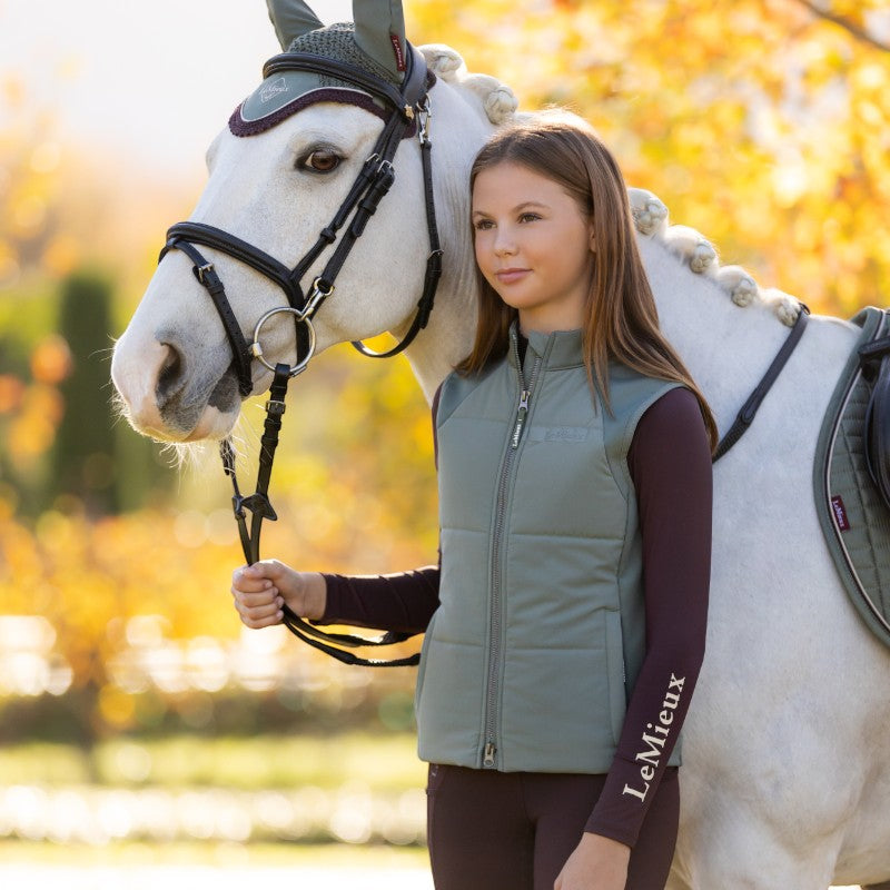 Lemieux - Veste sans manches d’entraînement enfant Young Rider Pammy rosemary | - Ohlala