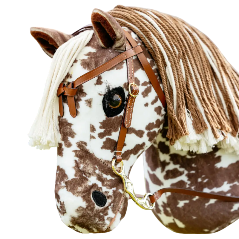Lemieux - Bridon pour hobby horse Western marron | - Ohlala