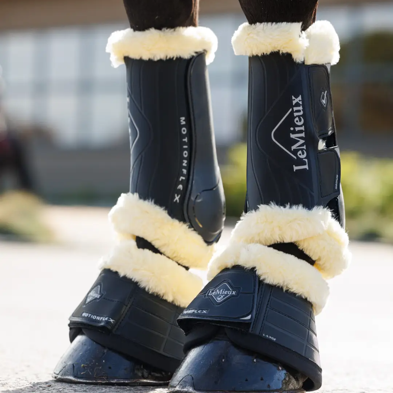 Lemieux - Cloches Motionflex avec fourrure noir/ naturel | - Ohlala