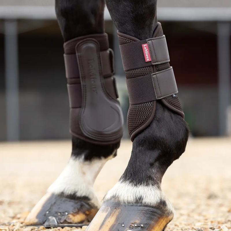 Lemieux - Guêtres fermées souples Mesh marron | - Ohlala