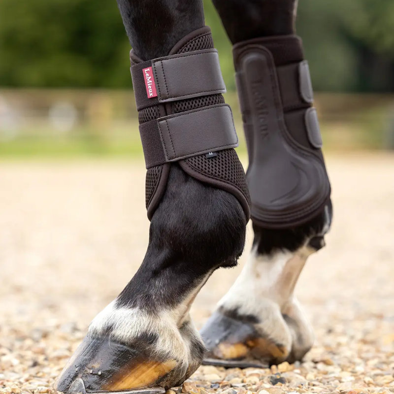 Lemieux - Guêtres fermées souples Mesh marron | - Ohlala