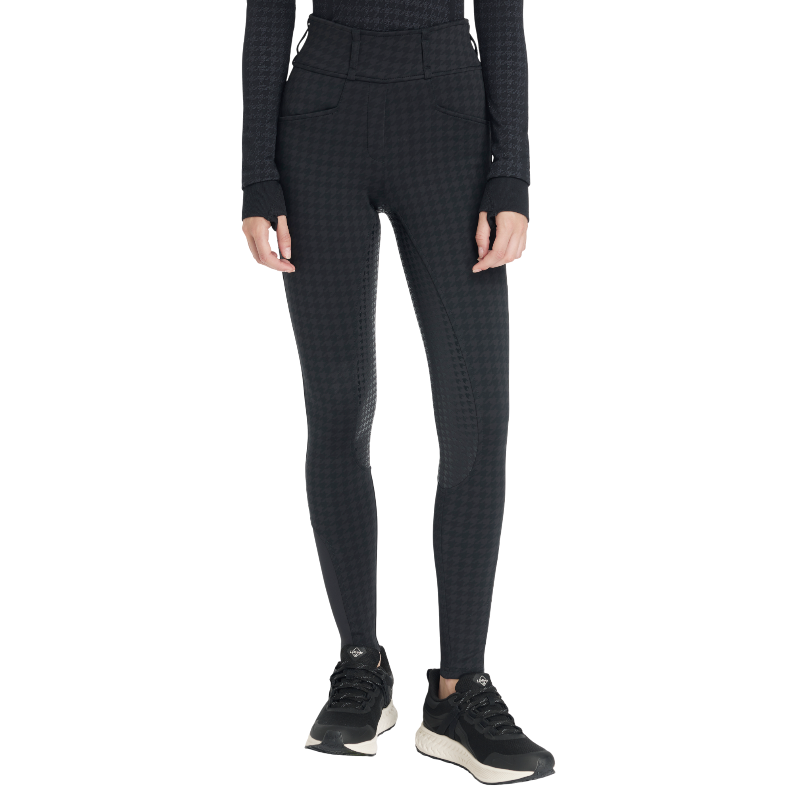 LeMieux - Legging d'équitation femme Aspen pied-de-poule full grip