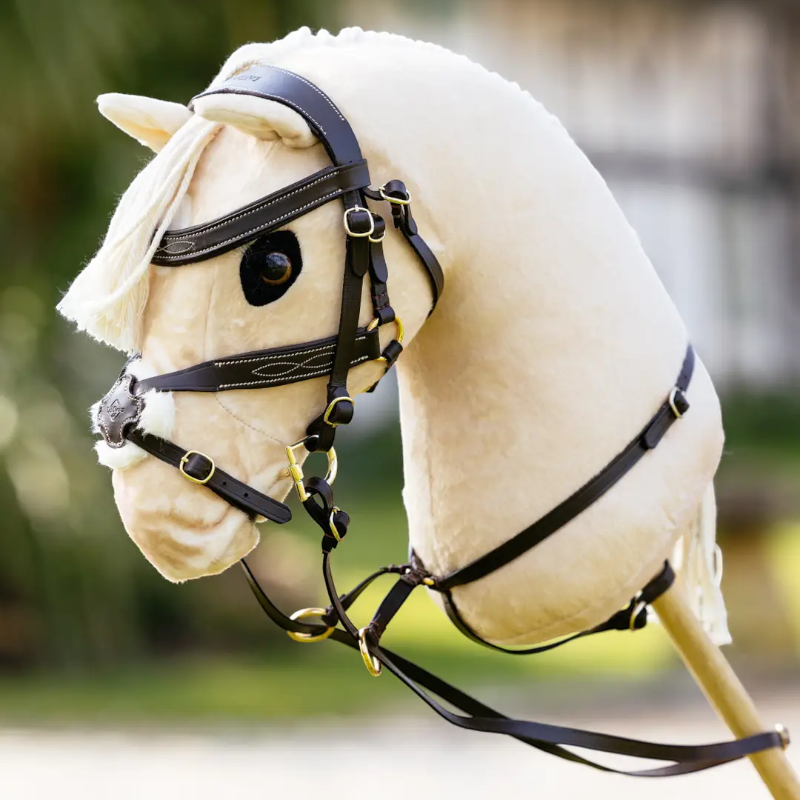 Lemieux - Martingale à anneaux pour hobby horse marron | - Ohlala